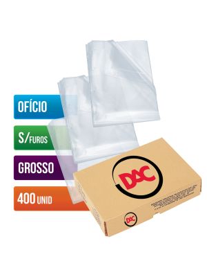 Envelope Plástico Ofício Espessura Grosso e sem Furos - 400 unid - 075SF