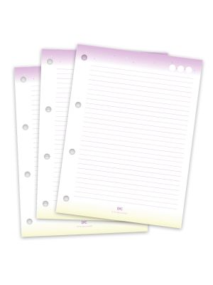 Refil de Folhas para Fichário Colegial Lilás e Amarelo - 1843RE