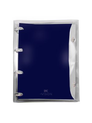Fichário Universitário PVC Cristal Vision Azul - 3991