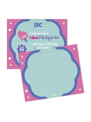 Refil de Folhas para Mini Fichário Horizontal Hello - 4183RE