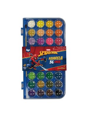 Paleta de Tinta Aquarela 36 Cores Homem Aranha - 4718