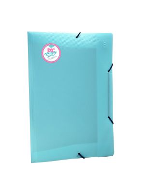 Pasta Aba Elástica Ofício Sem Lombo Azul Breeze - 801PP-AZ