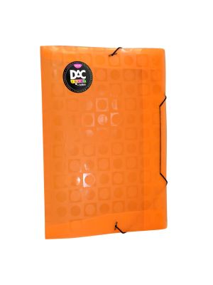 Pasta Aba Elástica Color Bubble Sem Lombo Laranja - 901PP-LR