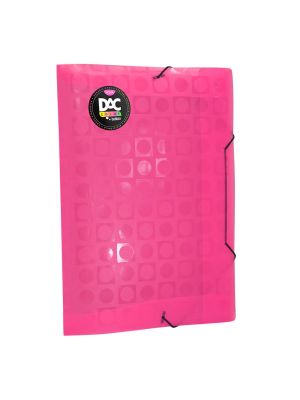 Pasta Aba Elástica Color Bubble Sem Lombo Rosa - 901PP-RS