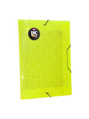 Pasta Aba Elástica Color Bubble Sem Lombo Amarela - 901PP-AM