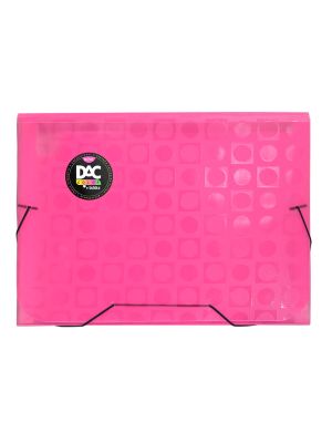 Pasta Sanfonada A4 com 12 Divisões Color Bubble Rosa - 912PP-RS