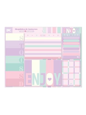 Bloco de Anotações Enjoy - Kit com 5 modelos - 4616