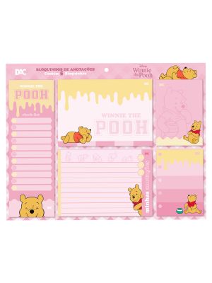 Bloco de Anotações Pooh - Kit com 5 modelos - 4653