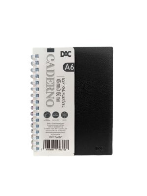 Caderno Espiral A6 Preto - 5282