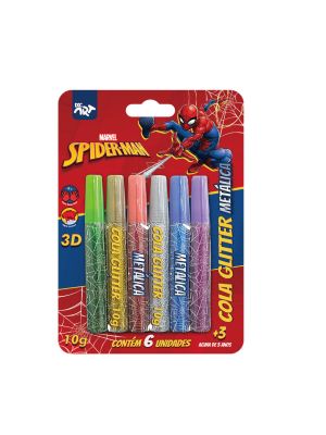 Cola Glitter Metálica Homem Aranha - 4706
