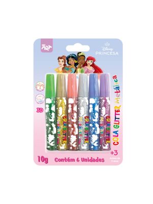 Cola Glitter Metálica Princesas - 4705