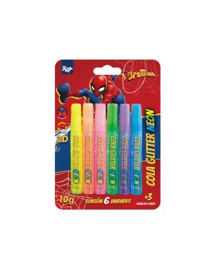 Cola Glitter Neon Homem Aranha - 4702