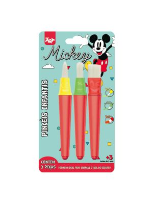 Conjunto de Pincel Infantil Mickey - 4687