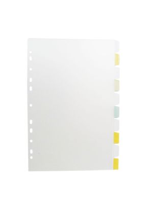 Divisória 10 Matérias Furação Universal com Visor - 6923-CR