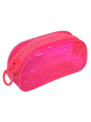 Estojo PVC Cristal Bubble Rosa - E191RS