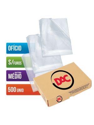 Envelope Plástico Ofício Espessura Extra Médio e sem Furos - 500 unid - 177