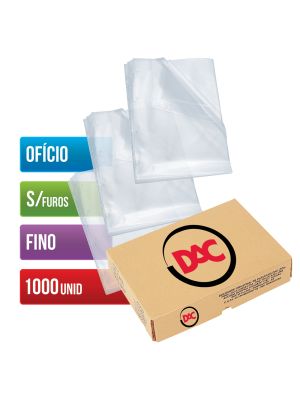 Envelope Plástico Ofício Espessura Fino e sem Furo - 1.000 unid - 069SF