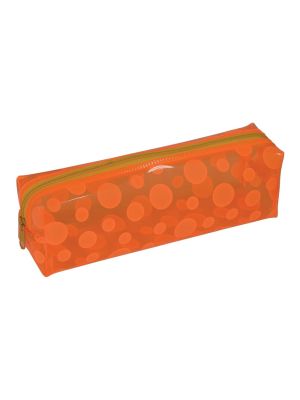 Estojo PVC Cristal Circle Laranja - E192LR