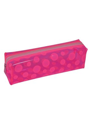 Estojo PVC Cristal Circle Rosa - E192RS