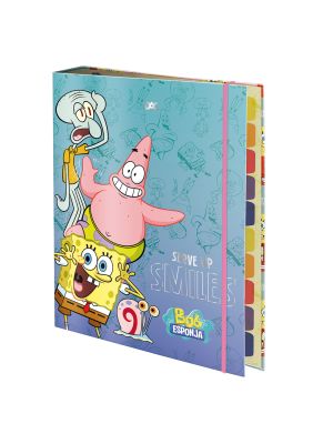 Fichário Universitário com Elástico Bob Esponja - 5106
