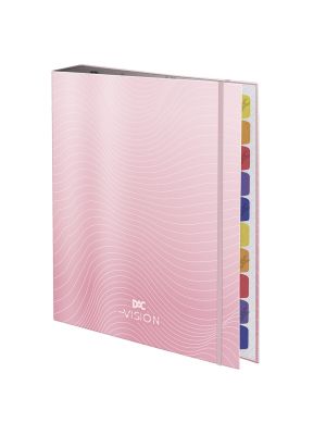 Fichário Universitário com Elástico Vision Rosa - 4605