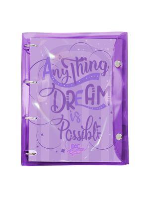 Fichário Universitário PVC Cristal Breeze Roxo - 4045