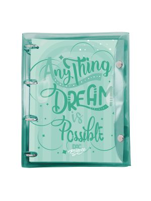 Fichário Universitário PVC Cristal Breeze Verde - 3851