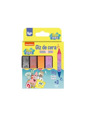 Giz de Cera Ponta Dupla Bob Esponja - 4743
