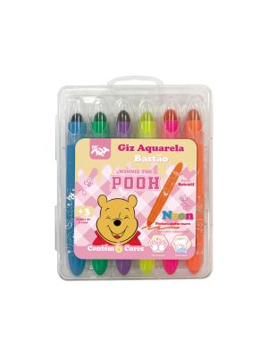Giz de Cera Retrátil Neon Pooh - 4732