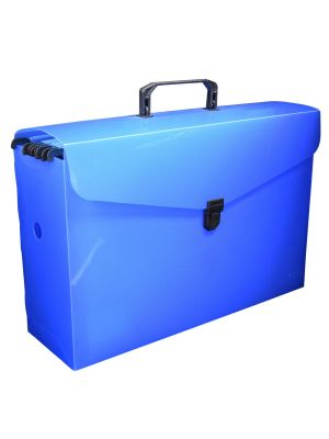 Maleta Arquivo Azul Line com 6 Pastas Suspensas - 1553AZ