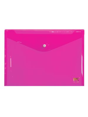 Malote A4 Rosa com Botão - 653PP-RS