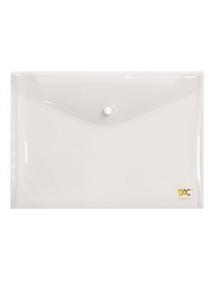 Malote A4 Transparente com Botão - 653PP-TR 