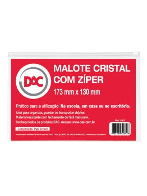 Malote Cristal com Zíper - 1007