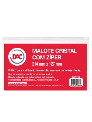 Malote Cristal com Zíper - 998
