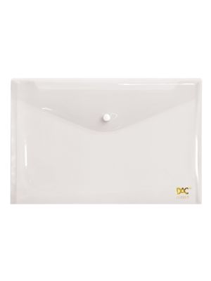 Malote Ofício Transparente com Botão - 645PP-TR