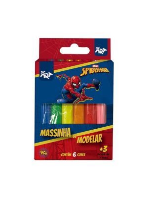 Massinha de Modelar 6 Cores Homem Aranha - 4694