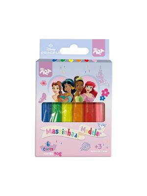 Massinha de Modelar 6 Cores Princesas - 4693