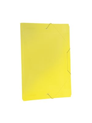 Pasta Aba Elástica 1/2 Ofício com lombo de 2 cm Amarelo Line