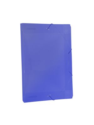 Pasta Aba Elástica 1/2 Ofício com lombo de 2 cm Azul Line