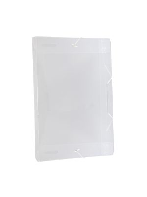 Pasta Aba Elástica 1/2 Ofício com lombo de 2 cm Transparente Line