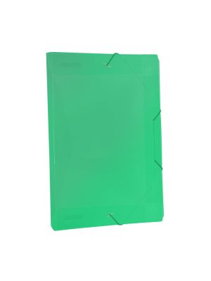 Pasta Aba Elástica 1/2 Ofício com lombo de 2 cm Verde Line