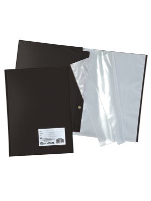 Pasta Catálogo 1/2 Ofício DAC Preta com 10 Envelopes Finos