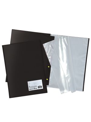 Pasta Catálogo Ofício DAC Preta com 10 envelopes finos