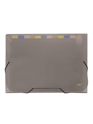 Pasta Sanfonada A4 com 12 Divisões Fumê - 6090PP-FM