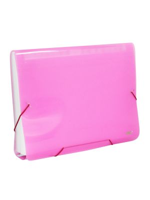 Pasta Sanfonada A4 com 31 Divisões Rosa - 6018PP-RS