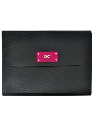 Pasta Sanfonada A4 Ecológica com 12 Divisões Rosa - 658PP-RS