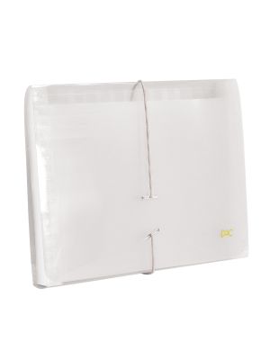 Pasta Sanfonada Duplicata com 12 Divisões Transparente - 6011PP-TR