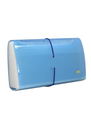 Pasta Sanfonada Porta Cheque com 31 Divisões Azul - 6017PP-AZ