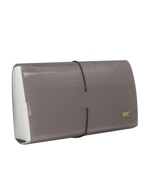 Pasta Sanfonada Porta Cheque com 31 Divisões Fumê - 6017PP-FM