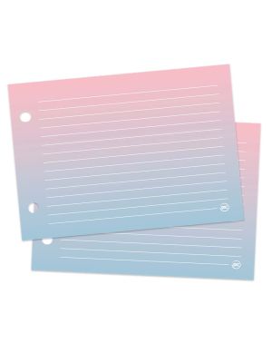 Refil de Folhas para Mini Ficheiro Horizontal Rosa e Azul - 291RE